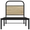 vidaXL Replace Headboard Sonoma Oak 75 cm Steel and Engineered Wood
