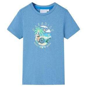 vidaXL Kids' T-shirt Medium Blue 116