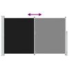 vidaXL Patio Retractable Side Awning 180x300 cm Black