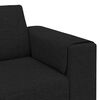 vidaXL Sofa Set Black Fabric