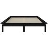 vidaXL Bed Frame without Mattress Black 160x200 cm Solid Wood