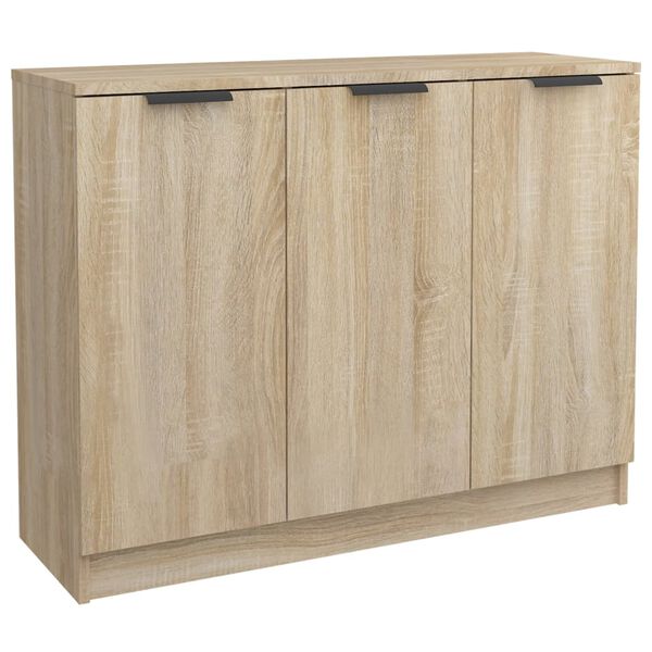 vidaXL Sideboard Sonoma Oak 90.5x30x70 cm Engineered Wood