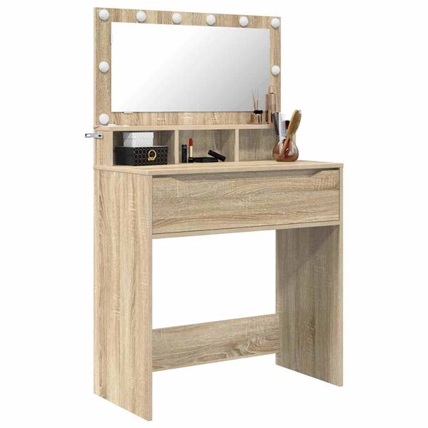 vidaXL Bedroom Dressing Tables Sonoma Oak 80 x 39.6 x 135 cm