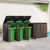 vidaXL Wheelie Bin Storage for 5 Bins Anthracite 340 x 77.5 x 115.5 cm