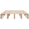 vidaXL Bed Frame without Mattress 150x200 cm King Size Solid Wood Pine