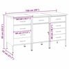 vidaXL Work Cabinet with Drawer 3 pcs Red and Grey 150 x 55 x 85 cm