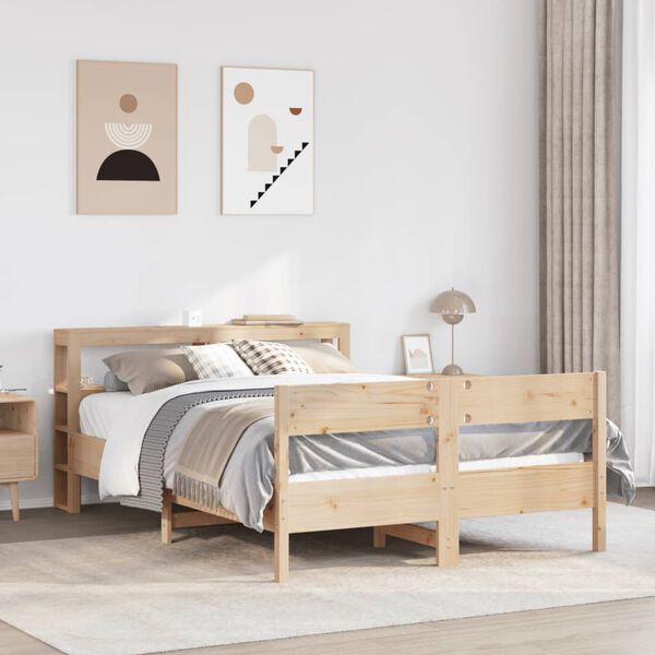vidaXL Bed Frame without Mattress 120x200 cm Solid Wood Pine