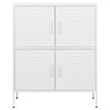 vidaXL Storage Cabinet White 80x35x101.5 cm Steel