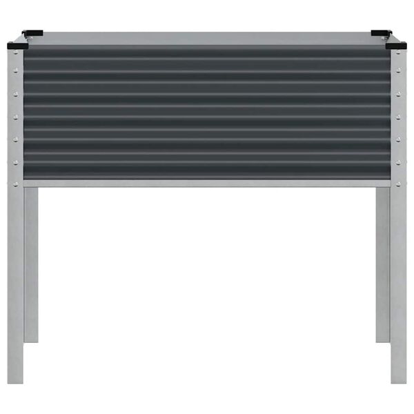 vidaXL Garden Planter Anthracite 100x45x90 cm Steel