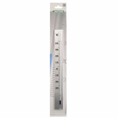 Nature Outdoor Wall Thermometer Aluminium 3.8x0.6x37 cm