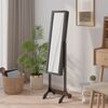 vidaXL Free-Standing Mirror Black 34x37x146 cm