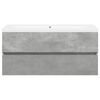 vidaXL 2 Piece Bathroom Furniture Set Concrete Grey Engineered Wood