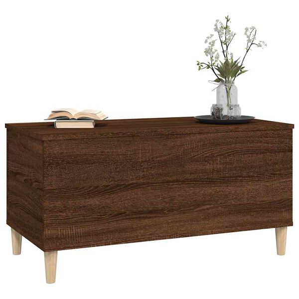 vidaXL Coffee Table Brown Oak 90x44.5x45 cm Engineered Wood