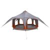 vidaXL Family Tent Grey and Orange 5-Person