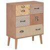 vidaXL Sideboard with 5 Drawers Brown 60x30x78 cm MDF
