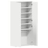 vidaXL Shoe Cabinet with Shelf White 80 x 39 x 178 cm Engineered Wood
