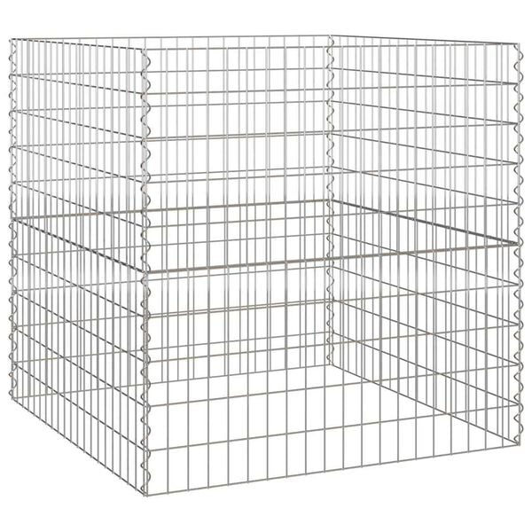 vidaXL Square Composter 100 x 100 x 100 cm Iron