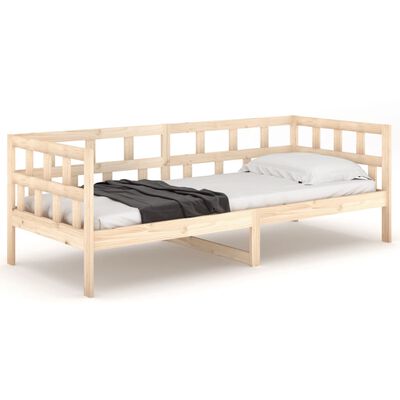 vidaXL Day Bed Solid Wood Pine 90x200 cm