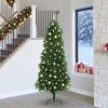 vidaXL Christmas Tree with 300 LEDs with Stand Green 240 cm PE