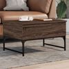 vidaXL Coffee Table Brown Oak 70x50x40 cm Engineered Wood and Metal