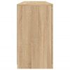 vidaXL Sideboard with LED Lights Sonoma Oak 163x37x67 cm