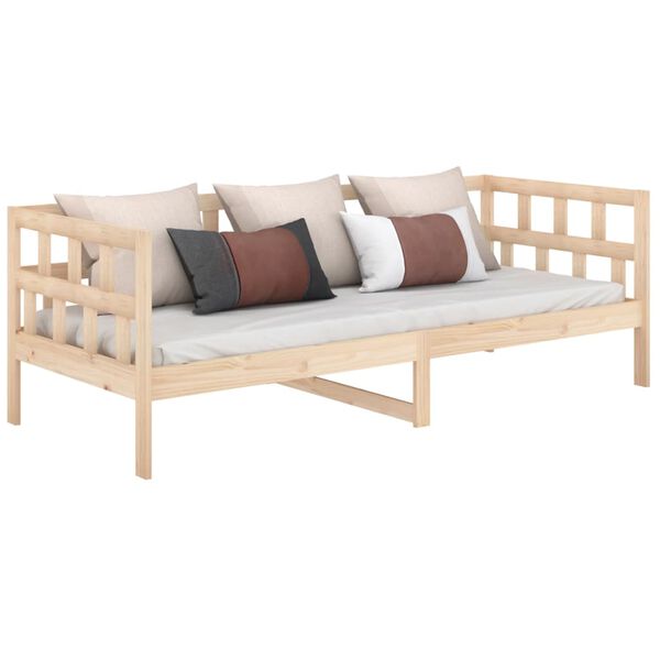 vidaXL Day Bed without Mattress Solid Wood Pine 80x200 cm