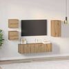 vidaXL TV Cabinet Set Wall-mounted 5 pcs Artisan oak 30.5 x 30 x 60 cm