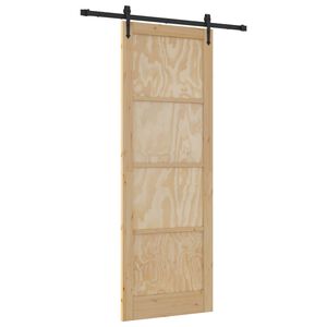 vidaXL Sliding Door ORKDAL Natural 83 x 232 cm Solid Pine Wood