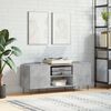 vidaXL Record Cabinet Concrete Grey 121x38x48 cm Engineered Wood