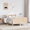 vidaXL Bed Frame without Mattress 120x190 cm Small Double Solid Wood Pine