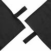 vidaXL Sports Towel Set 3 pcs Black Polyester and Polyamide