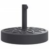 vidaXL Parasol Base for &Oslash;38 / 48 mm Poles 25 kg Round