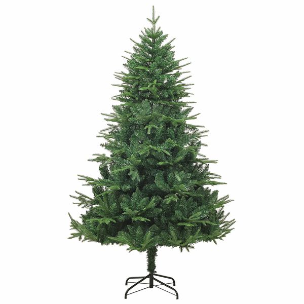 vidaXL Artificial Pre-lit Christmas Tree Green 180 cm PVC and PE