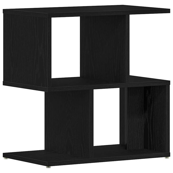 vidaXL Bedside Cabinet Black Oak 50 x 30 x 51,5 cm Engineered Wood