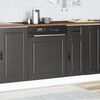 vidaXL Dishwasher Panel Porto Black 60x1.5x57 cm Engineered Wood