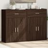 vidaXL Sideboards 2 pcs Brown Oak 60x30x84 cm Engineered Wood