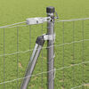 vidaXL Fence with Post Silver 1.2 x 10 m Steel