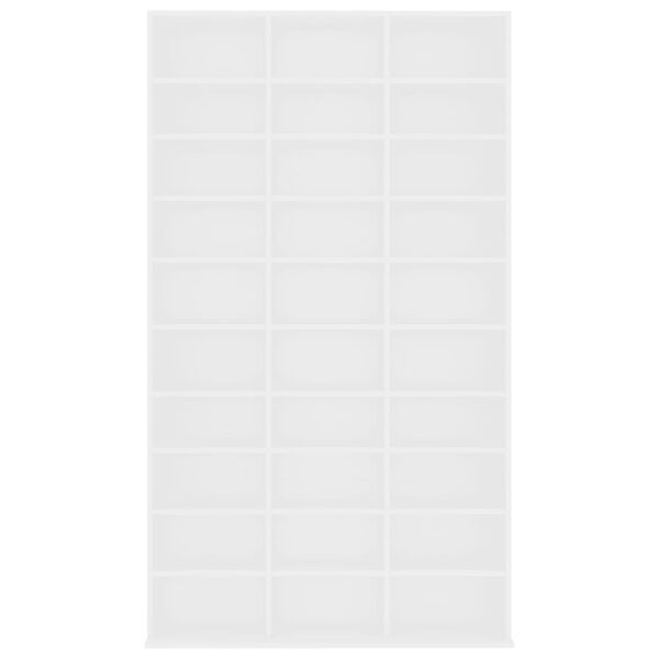 vidaXL CD Cabinet White 102x16x177.5 cm Engineered Wood