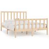 vidaXL Bed Frame without Mattress 120x190 cm Small Double Solid Wood