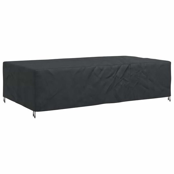 vidaXL Furniture Cover Plain Black 305 x 190 x 85 cm 210D