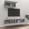 vidaXL 3 Piece TV Cabinet Set Concrete Grey Engineered Wood
