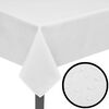 vidaXL Table Cover | Set of 5 | White | Polyester | 250 x 130 cm