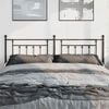 vidaXL Metal Replace Headboard Black 180 cm