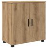 vidaXL Bathroom Furniture Set Wall-mounted with Door 2 pcs Artisan Oak