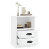 vidaXL Bedside Cabinet White 43x36x60 cm
