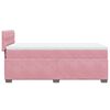 vidaXL Box Spring Bed with Mattress Pink 80x200 cm Velvet