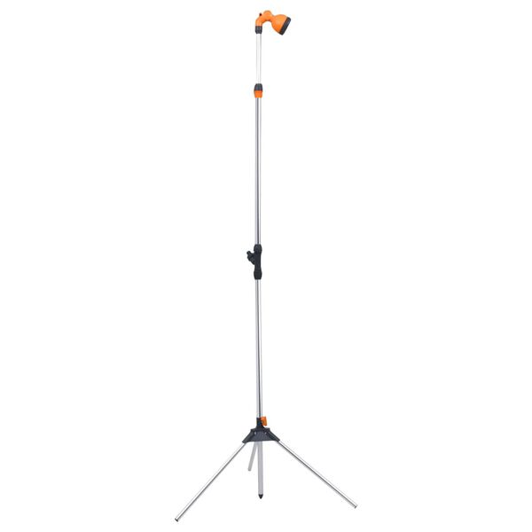 vidaXL Garden Shower with Tripod 221 cm Aluminium