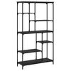 vidaXL Bookshelf Black 99x35.5x176 cm Engineered Wood and Steel