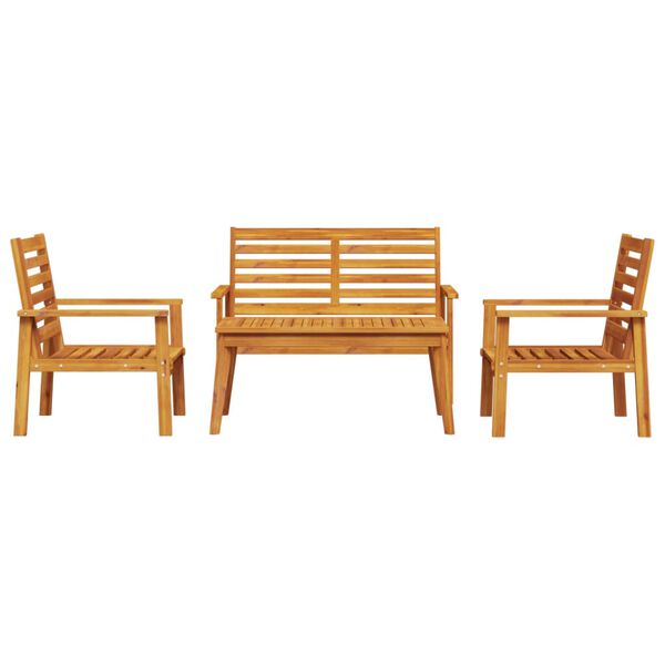 vidaXL 4 Piece Garden Lounge Set Solid Wood Acacia