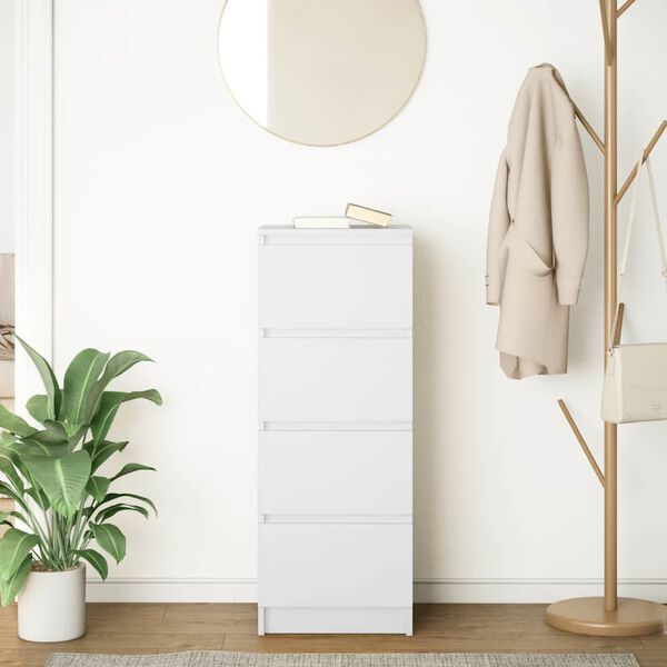 vidaXL Sideboard White 37.5x35x99 cm Engineered Wood